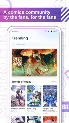 Bilibili Comics android App screenshot 1